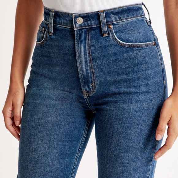 NWOT abercrombie jeans ultra high rise curve love - Picture 3 of 5